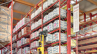 rack-clad warehouse, building industry