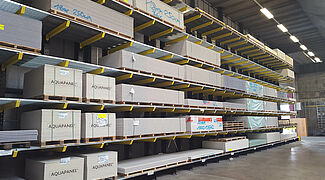 cantilever racking systems for the storage of building material