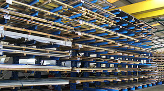 cantilever racking systems for steel processing industry