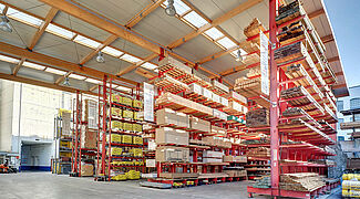 cantilever racking warehouse